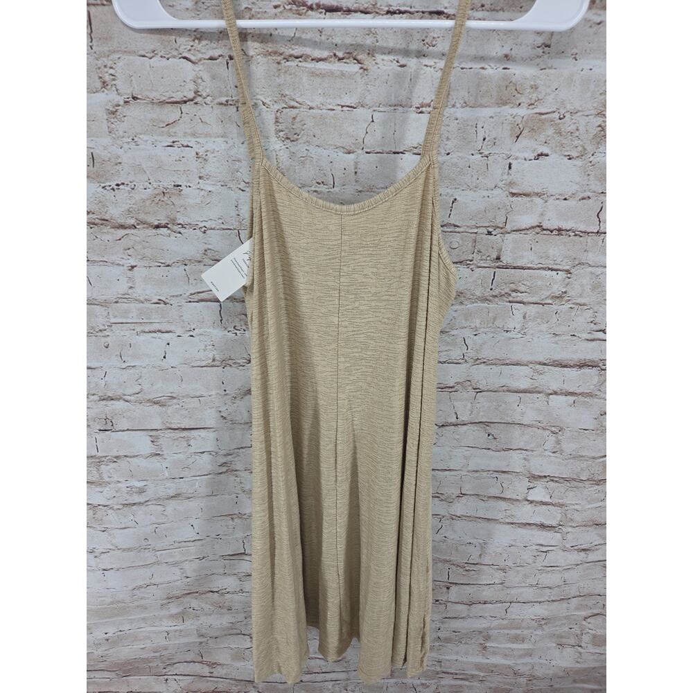 Popvil Dress NEW Size Medium Taupe Cross ScoopNeck Sleeveless Adjustable Straps